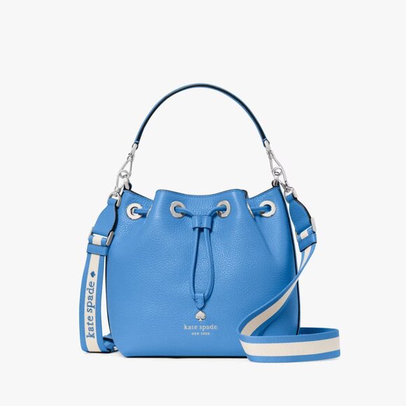Kate Spade Emma Pebble Leather Small Bucket Bag NWT - Picture 1 of 9